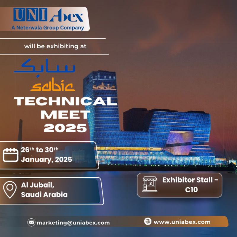 Uni Abex Alloy Products Limited exhibiting advanced centrifugal castings at SABIC Technical Expo 202