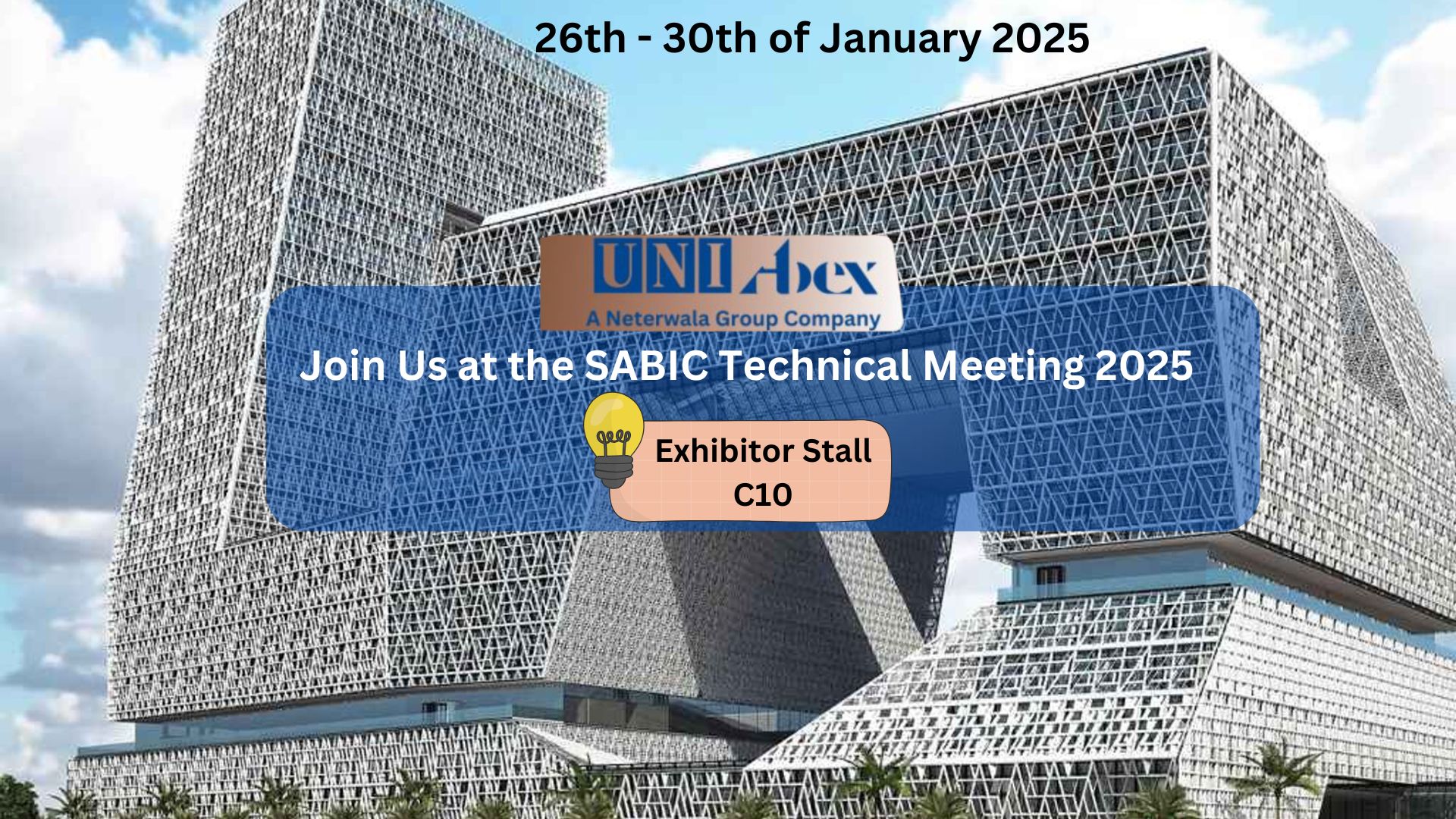 Uni Abex Alloy Products Limited exhibiting advanced centrifugal castings at SABIC Technical Expo 202